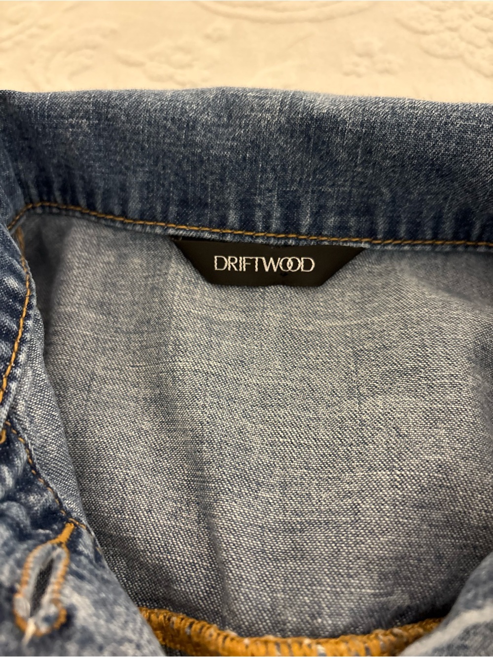 DRIFTWOOD Ruffle Trim Denim Jacket - Picture 8 of 9